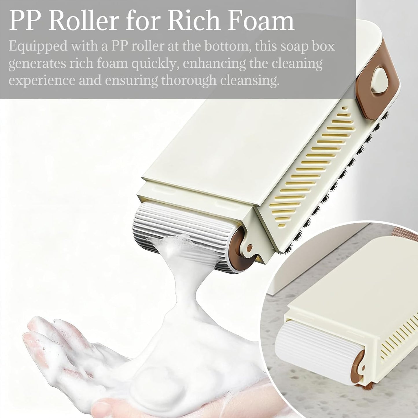 3-in-1 Soap Dispenser, Foamer & Scrubber