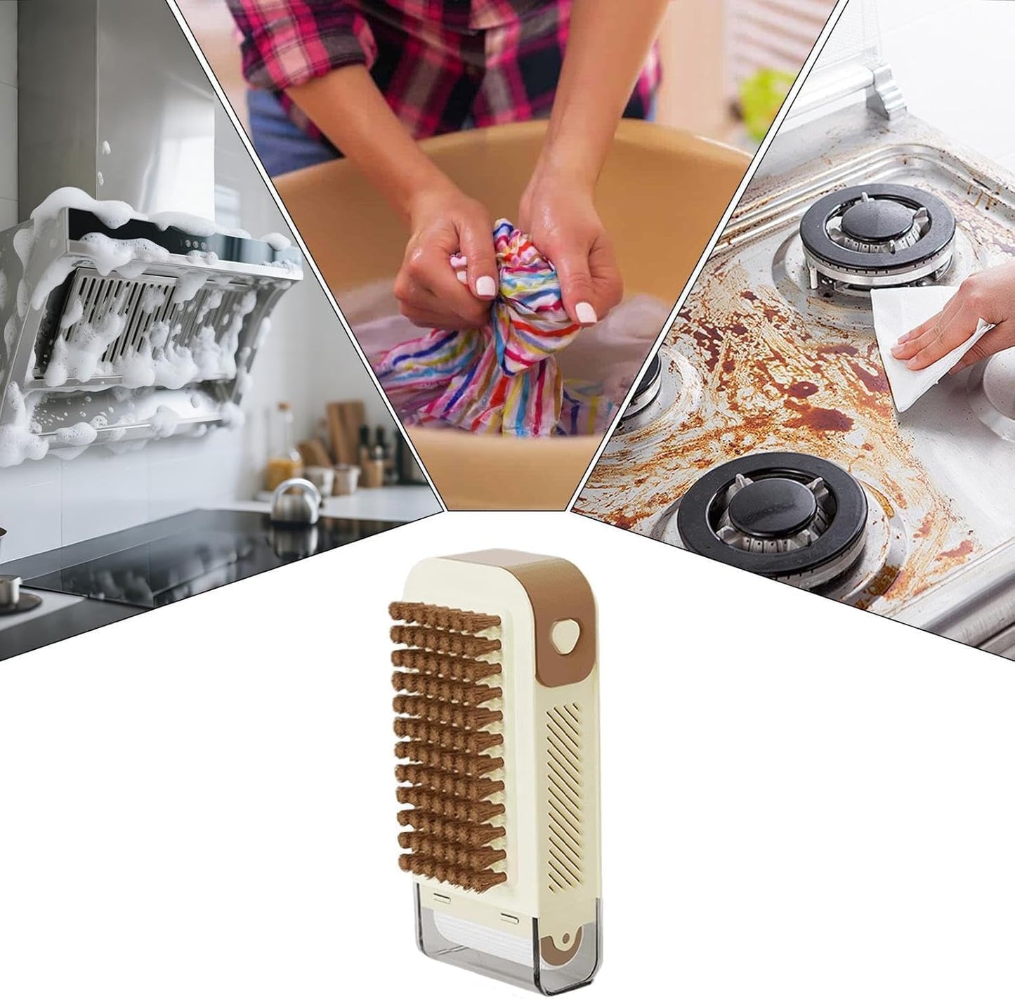 3-in-1 Soap Dispenser, Foamer & Scrubber